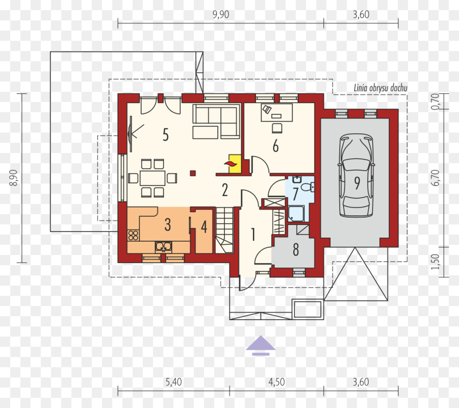 Plan D'étage De La Maison，Plan PNG