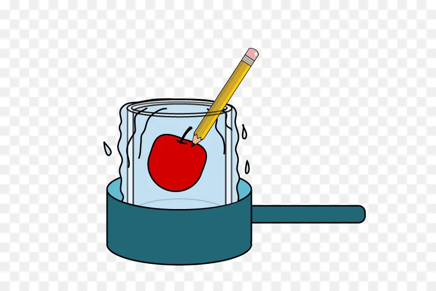 Pomme Dans L'eau，Crayon PNG