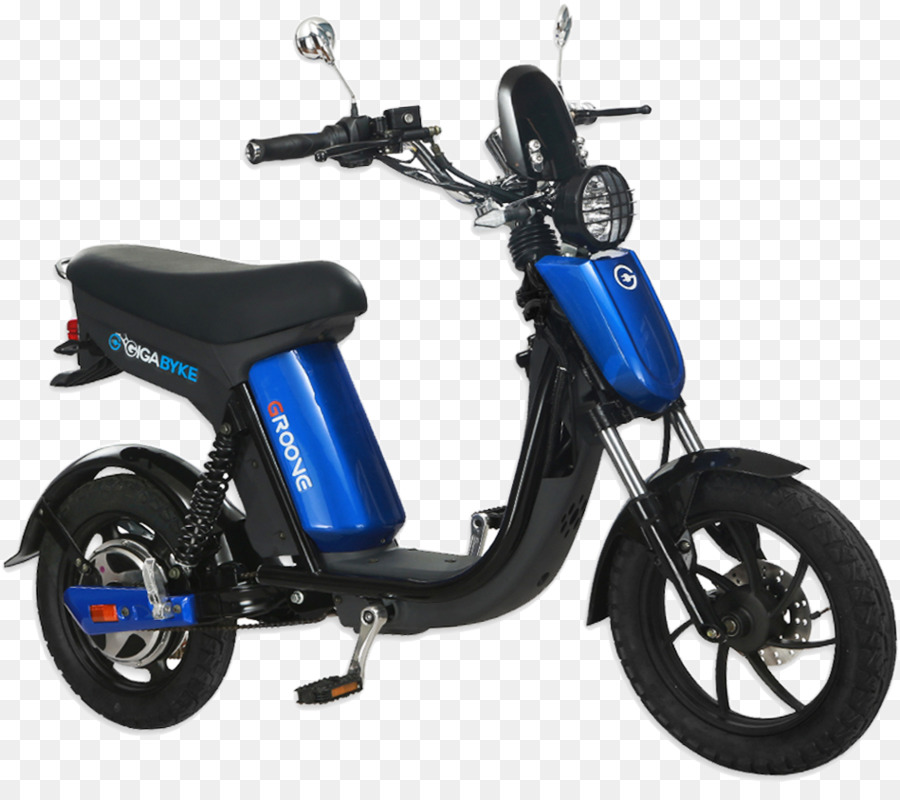 Trottinette électrique，Bleu PNG