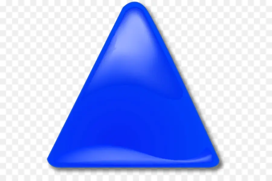 Triangle，Bleu PNG