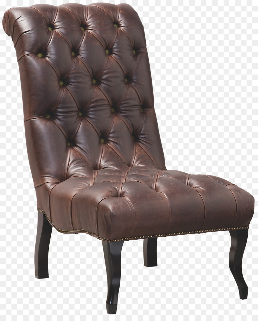 Fauteuil En Cuir，Brun PNG