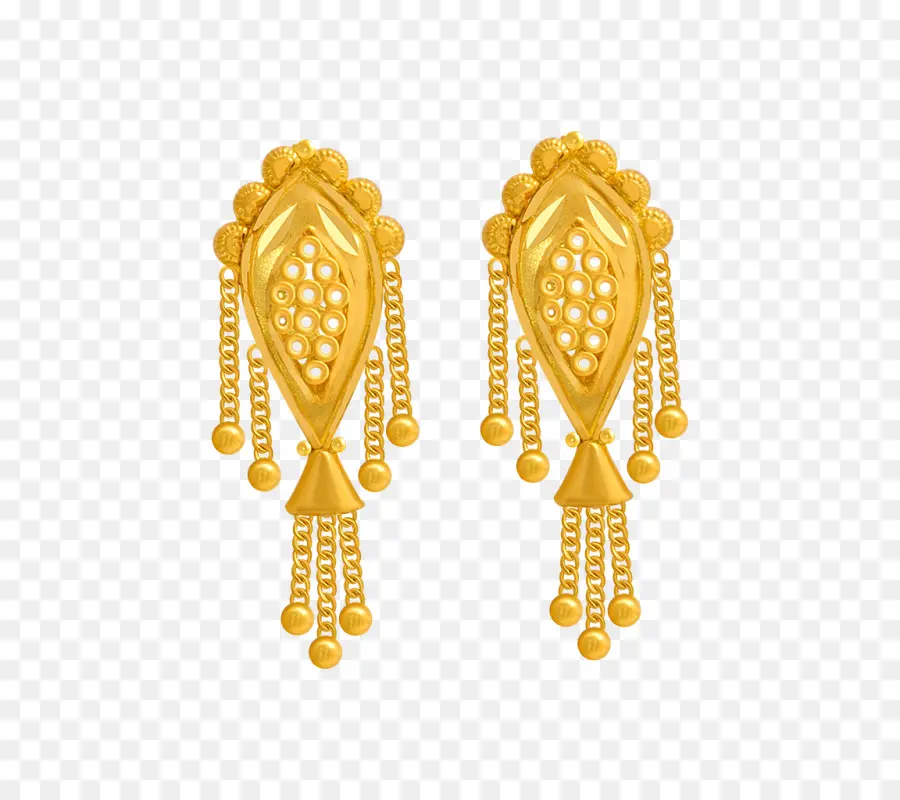 Boucles D'oreilles En Or，Accessoires PNG