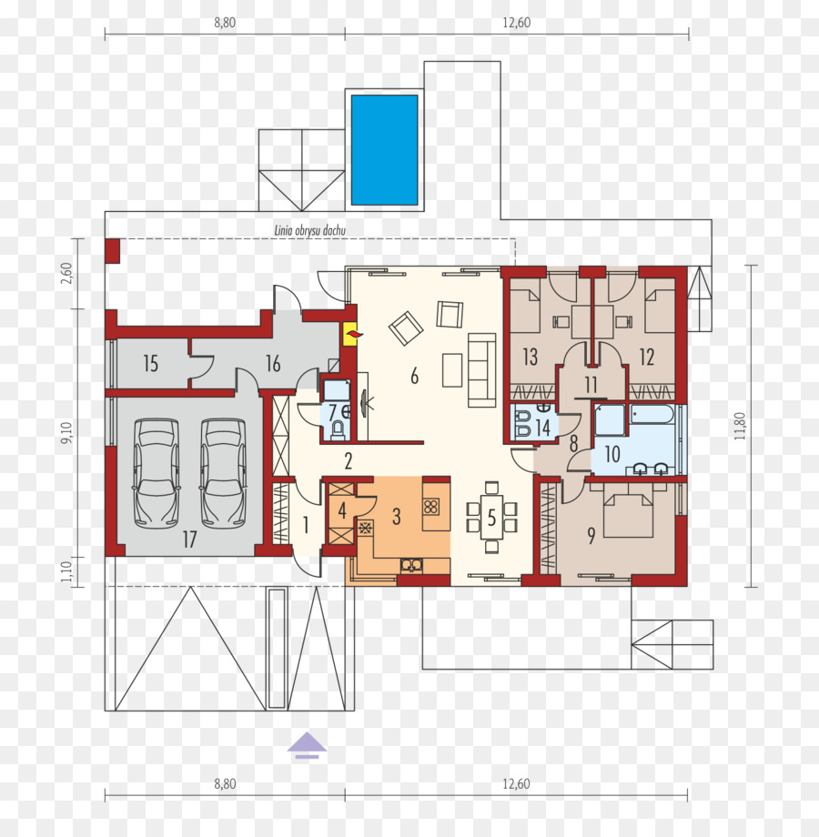 Plan D'étage De La Maison，Plan PNG