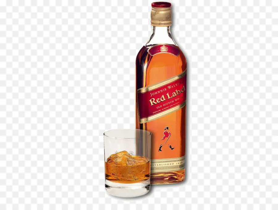 Bouteille Label Rouge，Whisky PNG