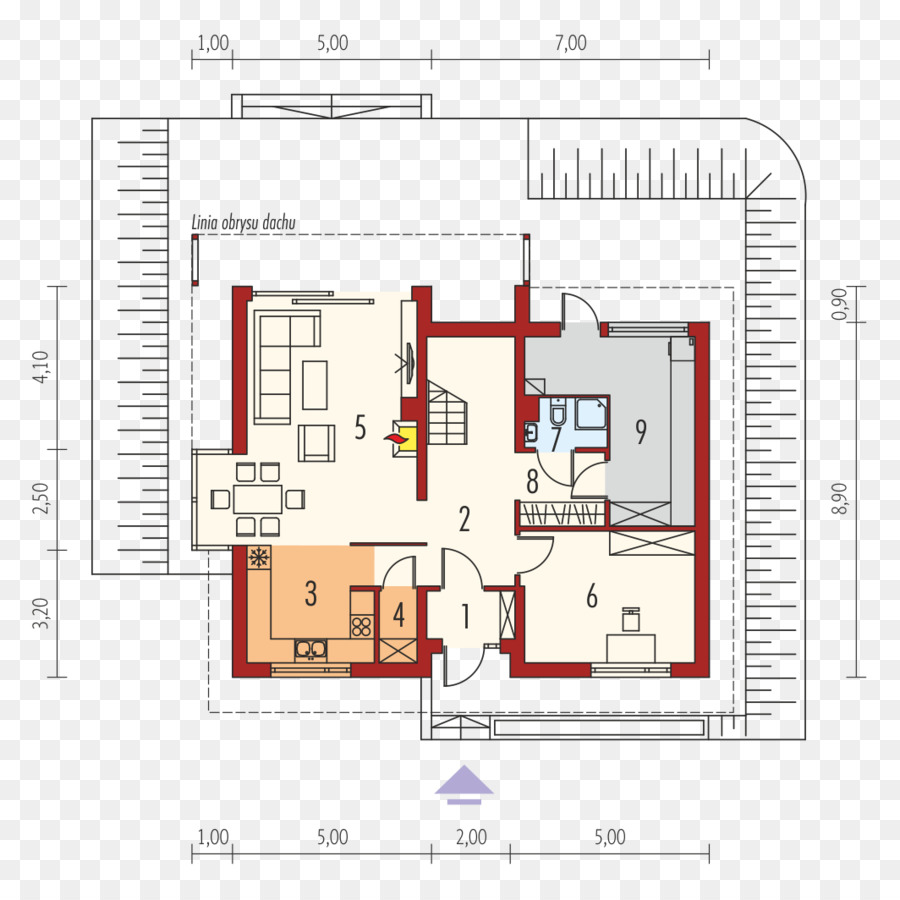 Plan D'étage De La Maison，Plan PNG