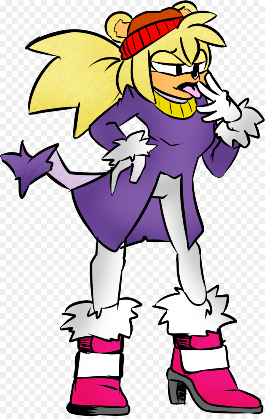 Personnage，Manteau Violet PNG