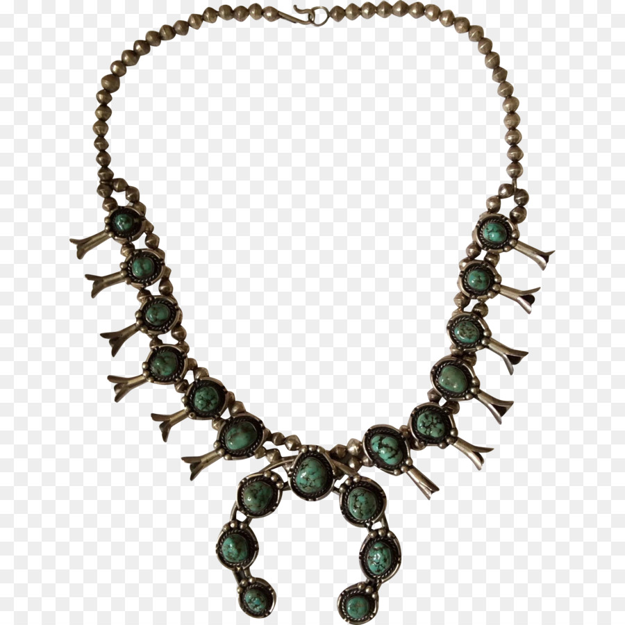 Collier De Pierres Précieuses Vertes，Chaîne PNG