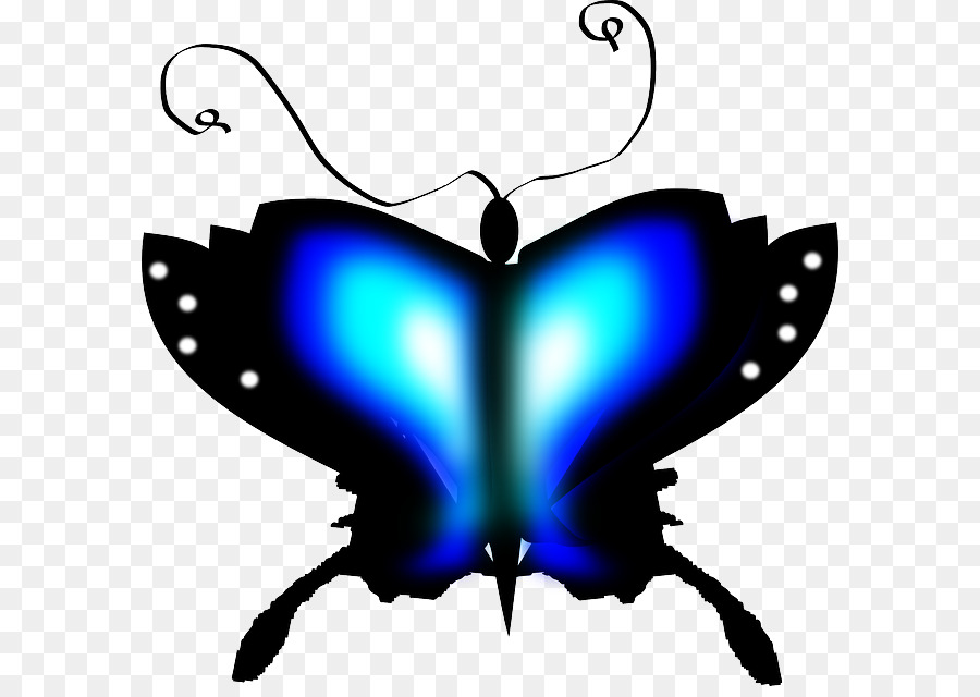 Papillon Bleu，Ailes PNG