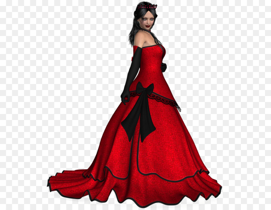 Femme En Robe Rouge，Dame PNG