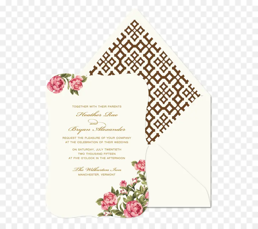 Invitation De Mariage，Papier PNG