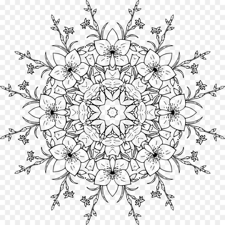 Mandalas，Floral PNG