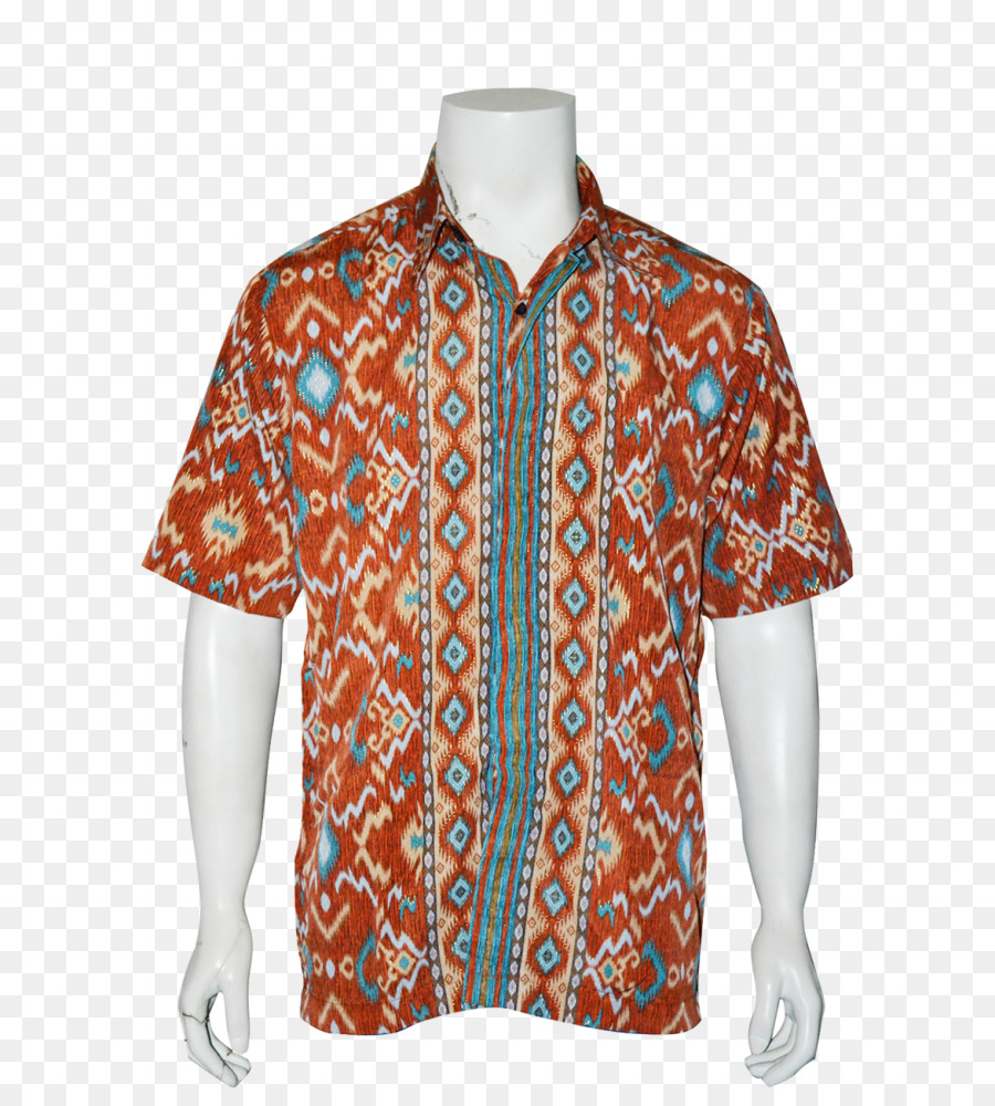 Chemise à Motifs，Manches Courtes PNG