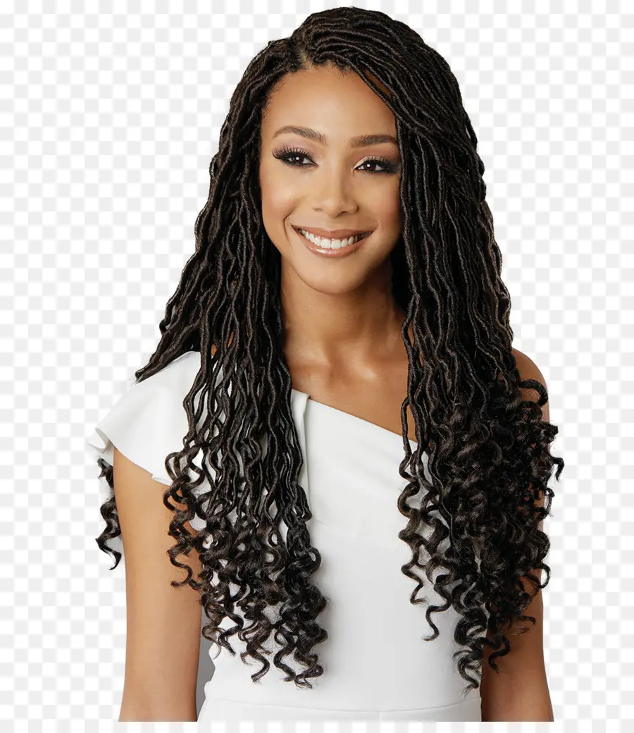 Femme Avec Des Tresses，Souriant PNG