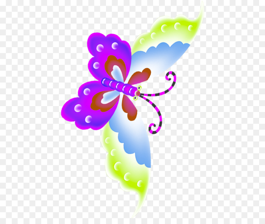 Papillon Violet，Ailes PNG