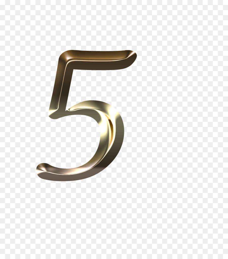 Numéro D'or 5，Chiffre PNG