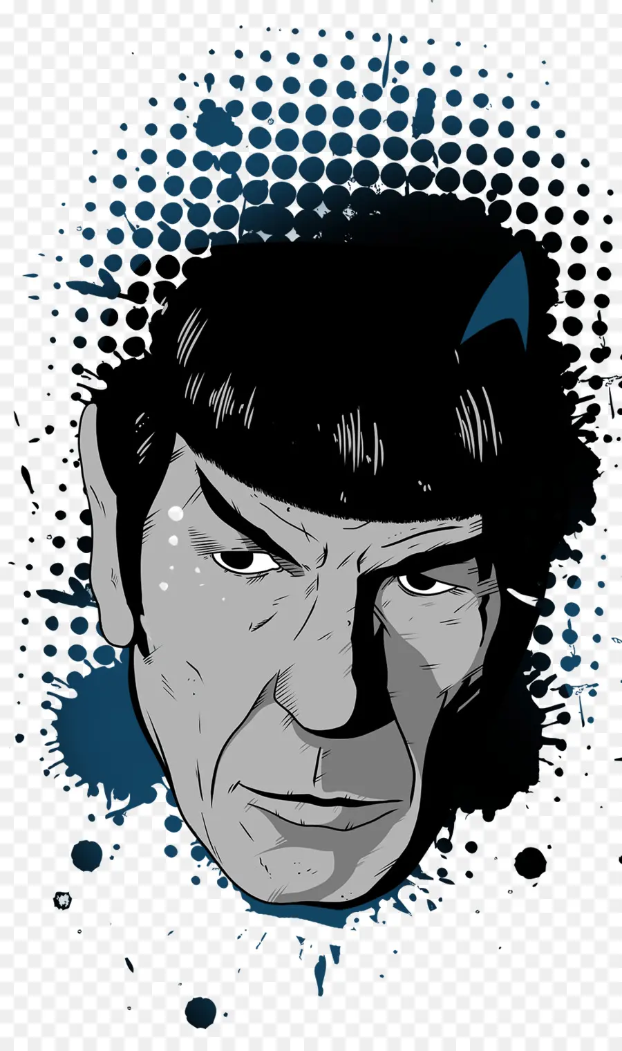 Illustration De Spock，Star Trek PNG