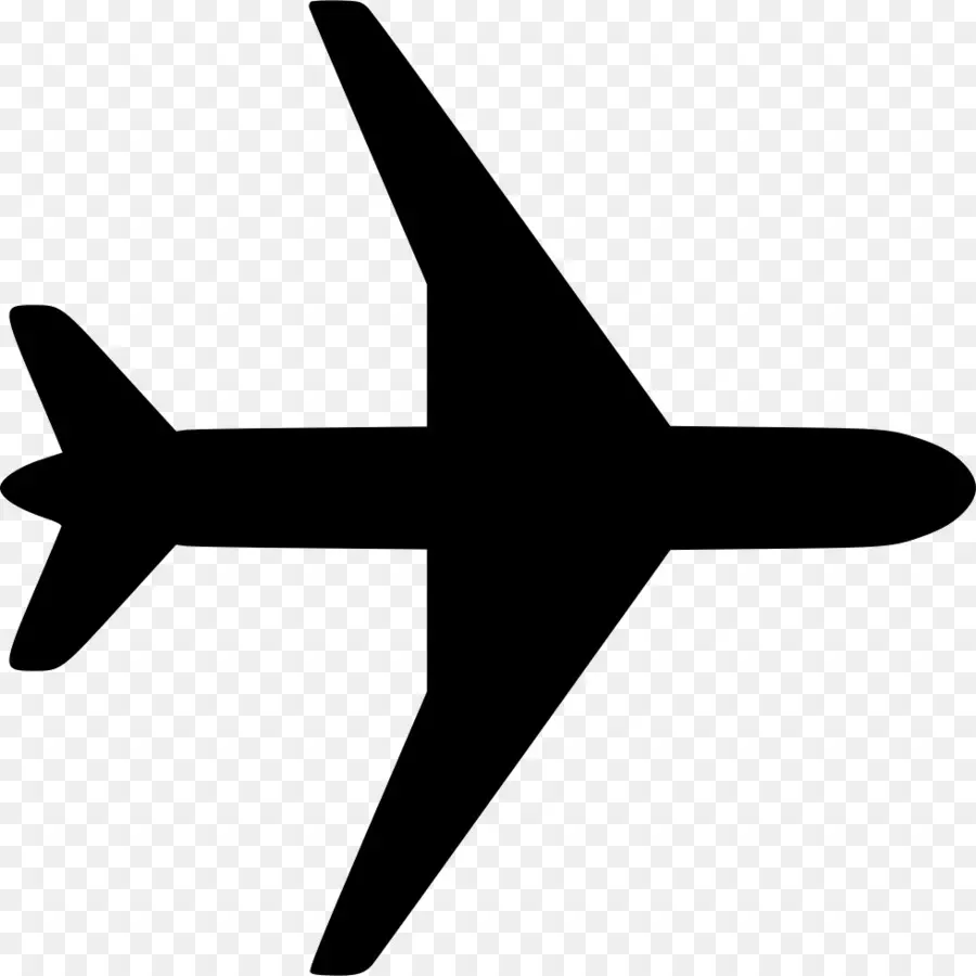 Silhouette D'avion，Vol PNG