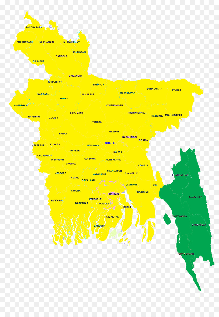 Carte Du Bangladesh，Pays PNG