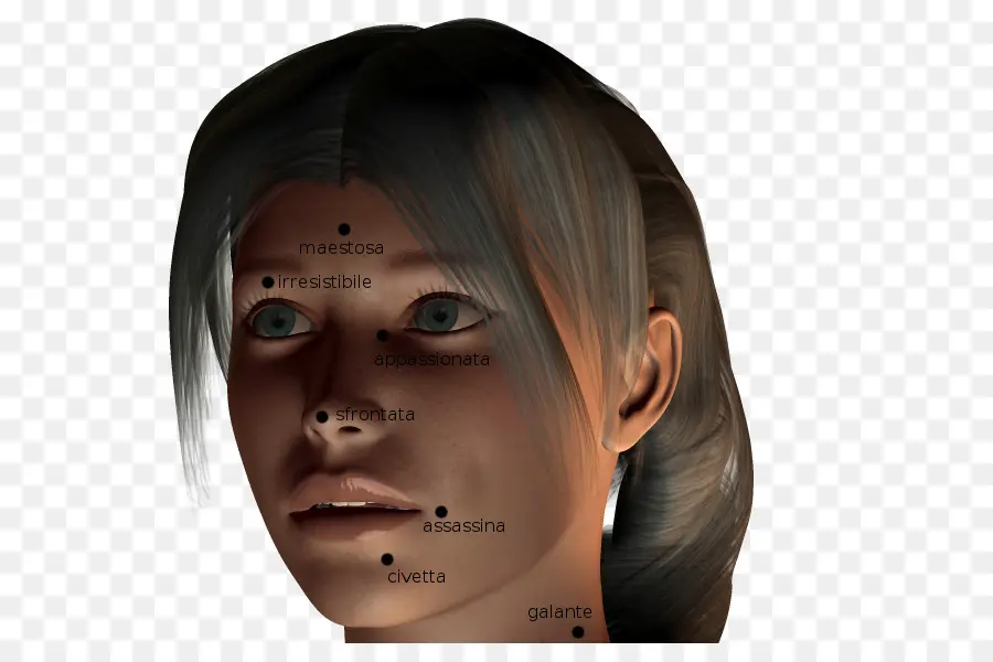 Visage 3d，Tête PNG