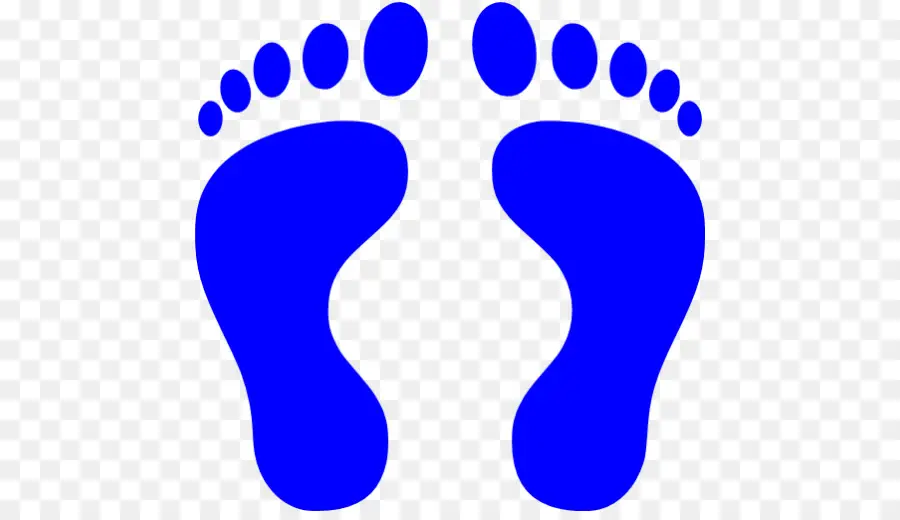 Empreintes Bleues，Pieds PNG