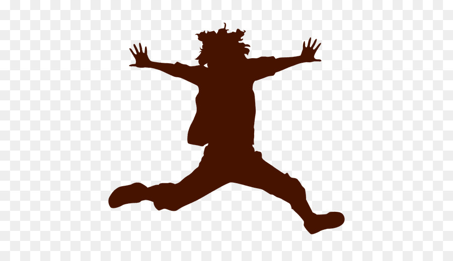 Saut Silhouette，Personne PNG