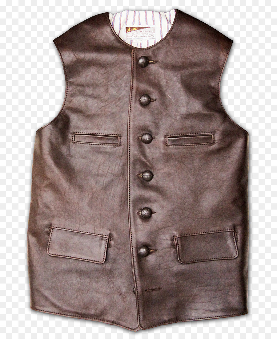 Gilet En Cuir，Vêtements PNG