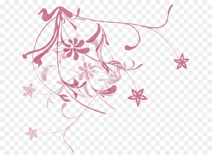 Motif Floral Rose，Fleurs PNG