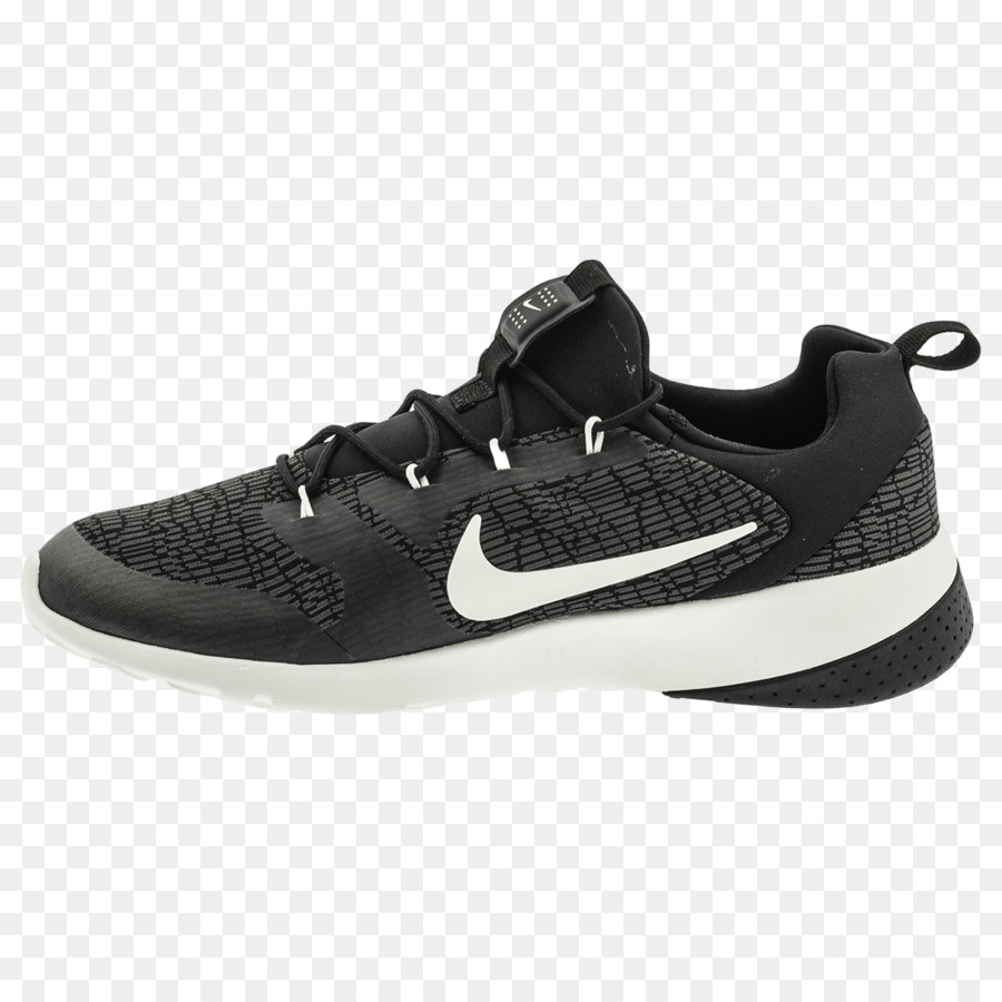 Baskets Noires，Swoosh Blanc PNG