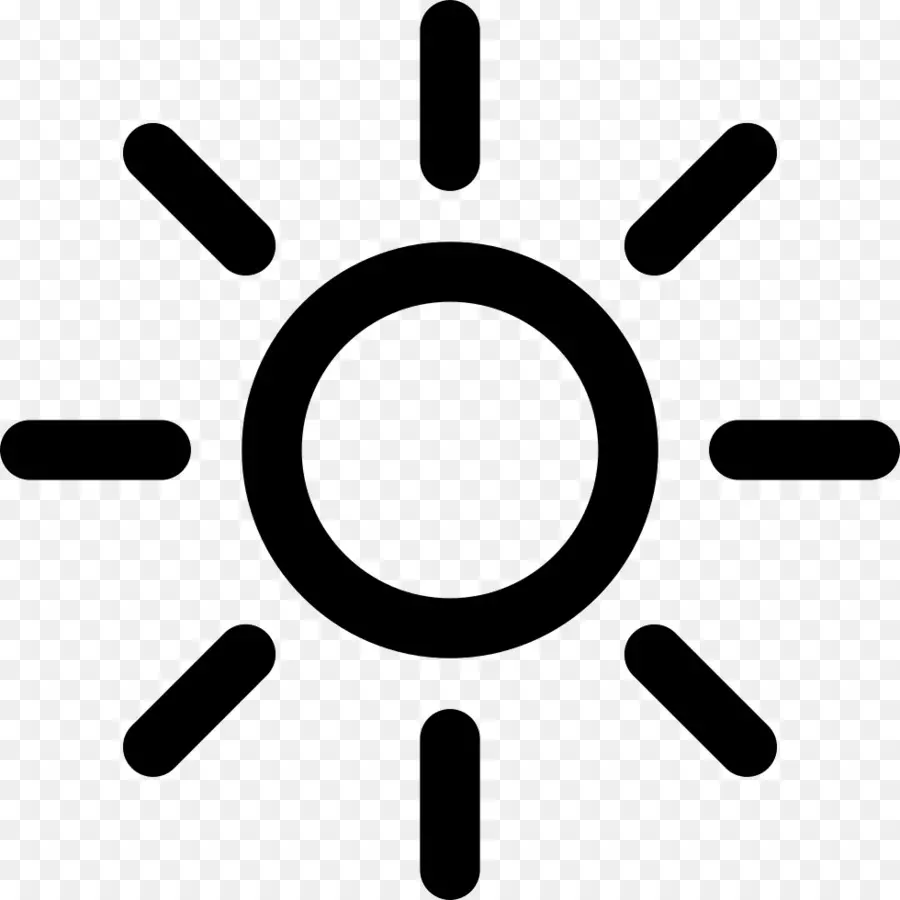 Icône Soleil，Luminosité PNG