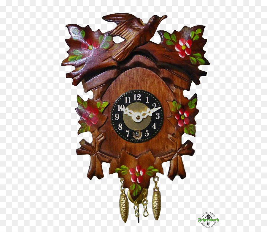 Horloge à Coucou，En Bois PNG