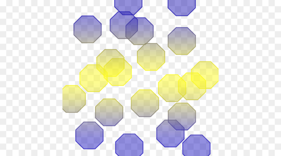 Hexagones Bleus，Géométrique PNG