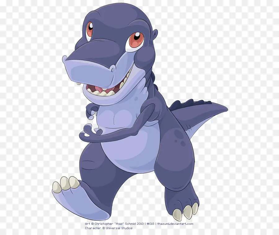 Dinosaure Violet，Dessin Animé PNG