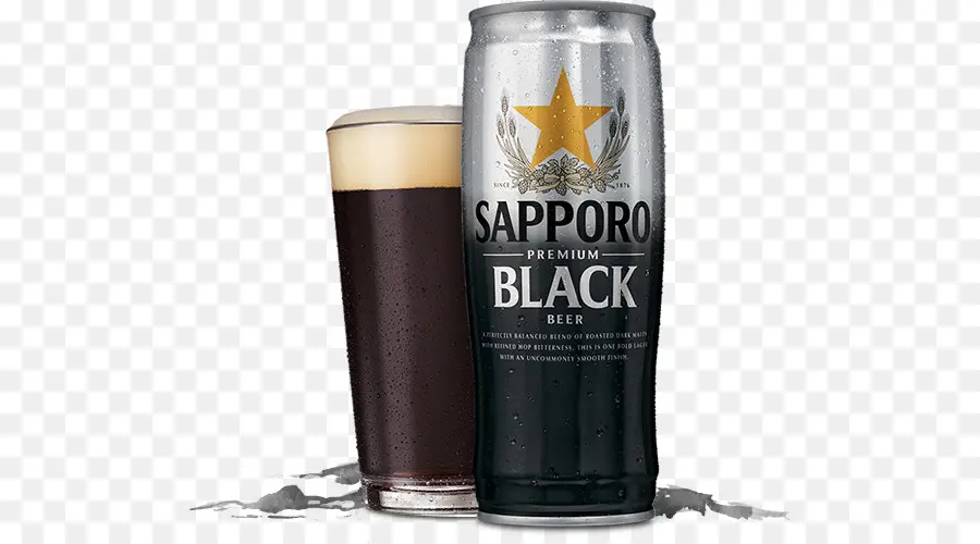 Bière Noire De Sapporo，Peut PNG