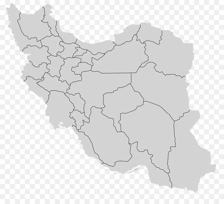 L Iran，Carte Vierge PNG