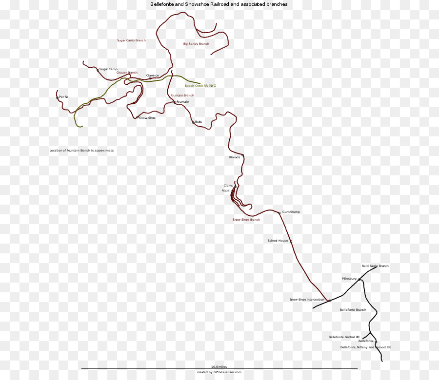 Bellefonte Et De Raquettes De Chemin De Fer，Bellefonte PNG