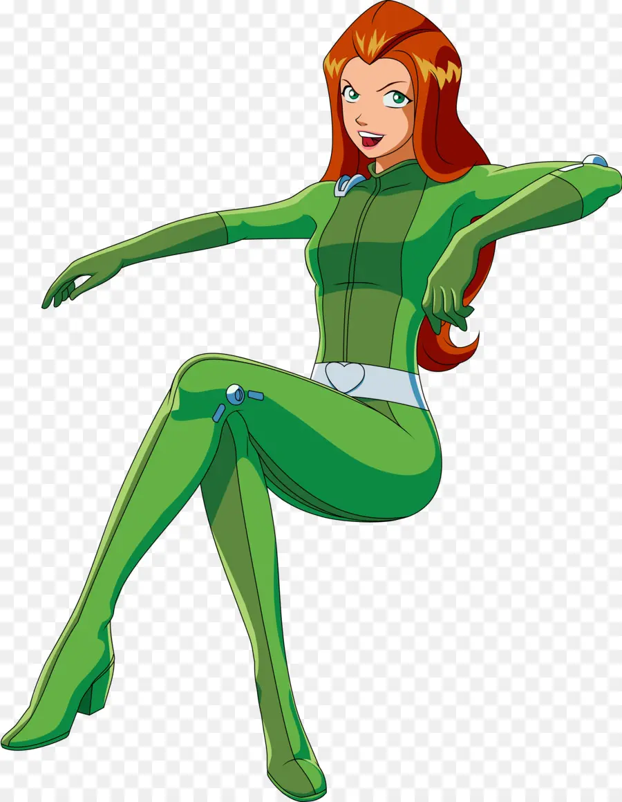 Personnage De Dessin Animé，Costume Vert PNG