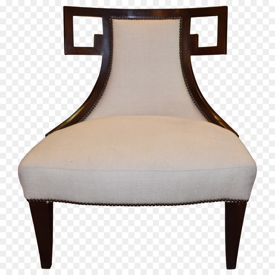 Fauteuil Beige，Bras En Bois PNG