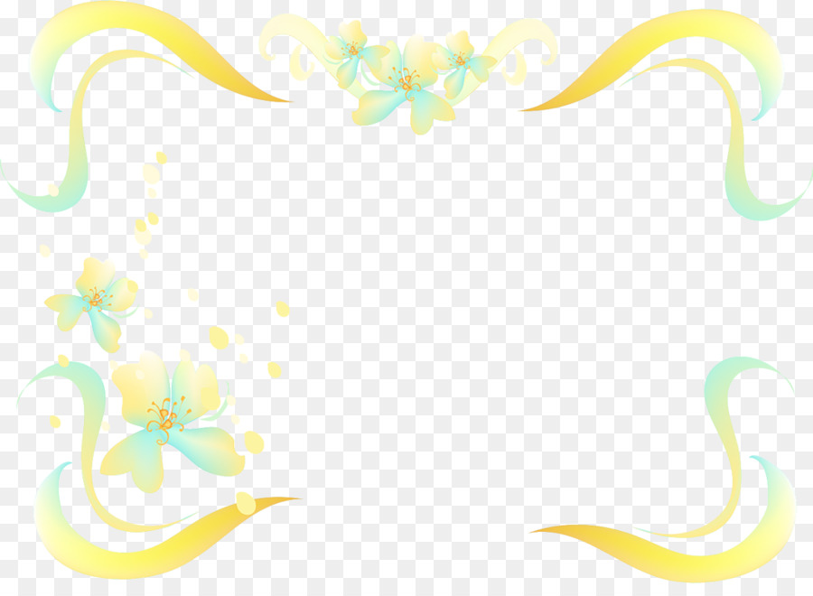 Bordure Florale，Fleurs PNG