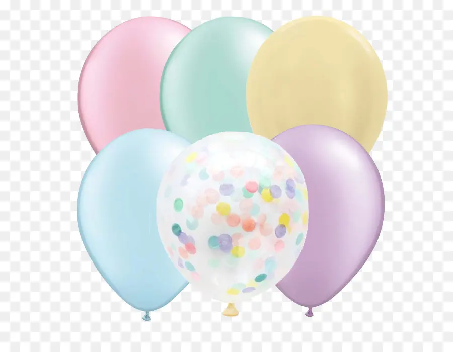 Ballons Colorés，Faire La Fête PNG