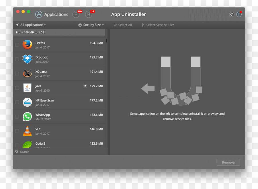 Programme De Désinstallation，Macos PNG