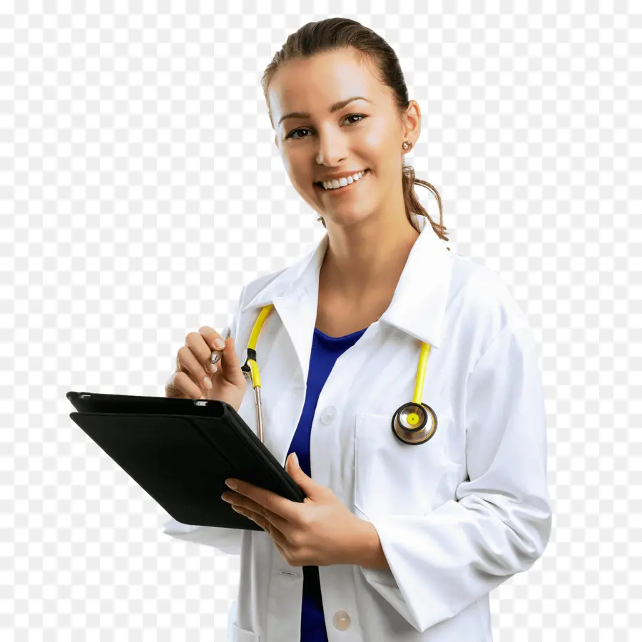 Femme Médecin，Stéthoscope PNG