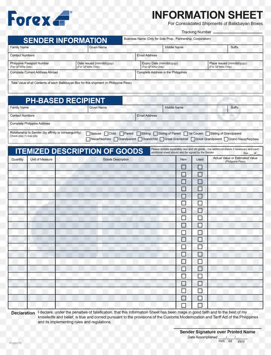 Fiche D'information，Formulaire PNG