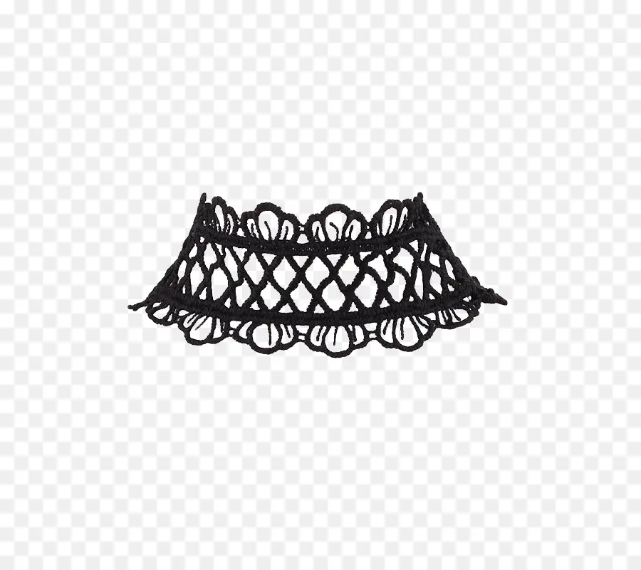 Tour De Cou Noir，Dentelle PNG