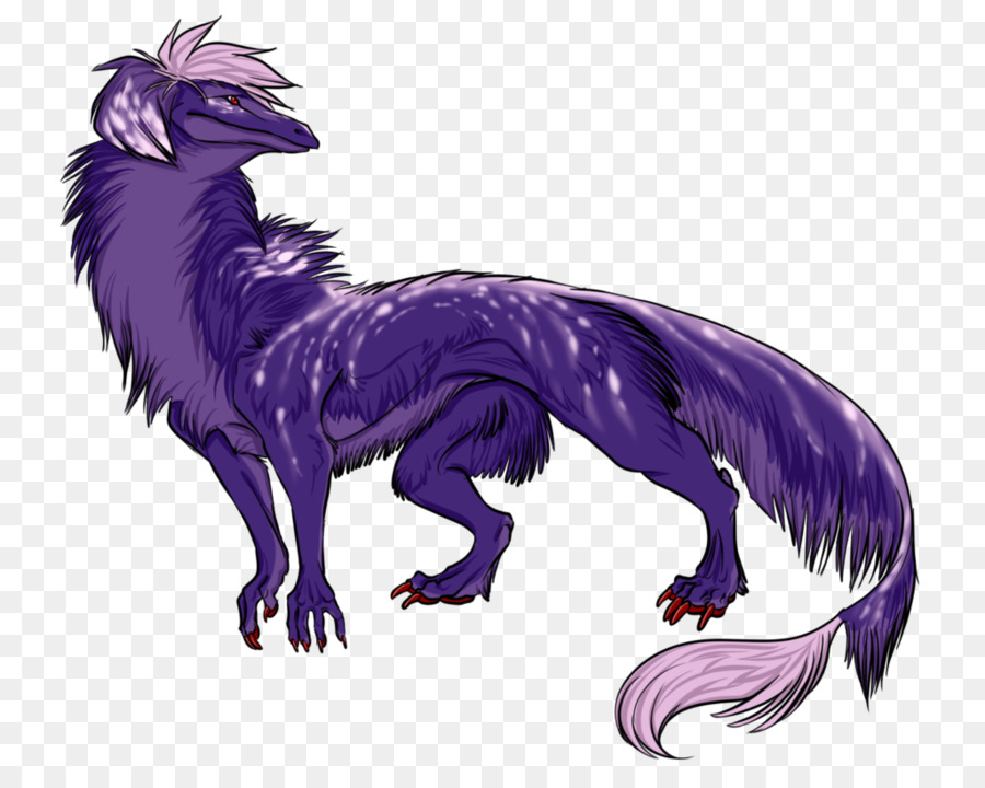 Loup Ailé，Violet PNG