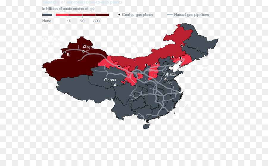 Carte Du Gaz De Chine，Pipeline PNG