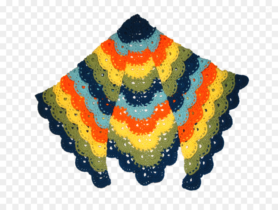 Châle Au Crochet，Coloré PNG