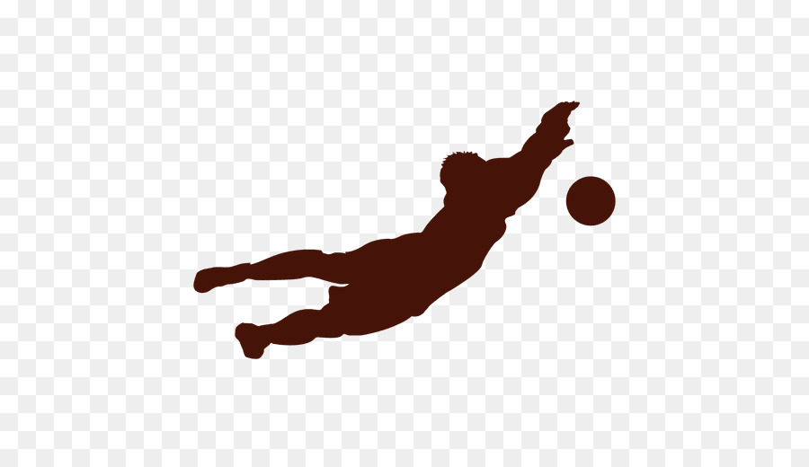 Silhouette De Gardien De But，Football PNG