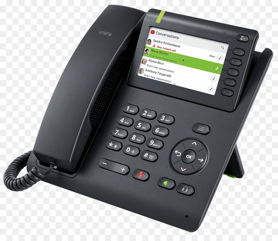 Téléphone De Bureau，Noir PNG