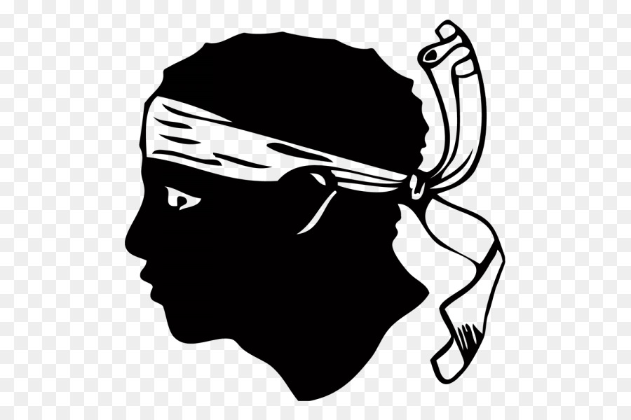 Silhouette De Tête，Bandana PNG