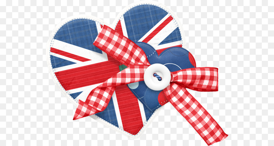 Coeur Avec Union Jack，Ruban PNG